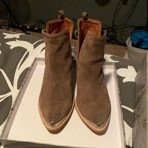Suede Cowboy booties